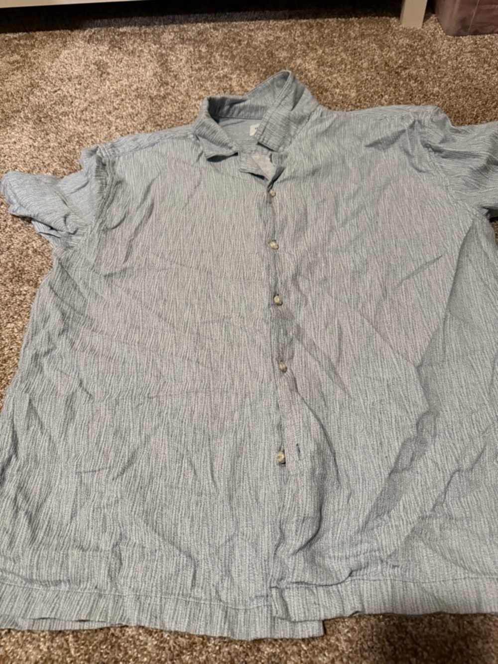 Goodfellow & Co Light Blue Short-Sleeve Button-Down Shirt